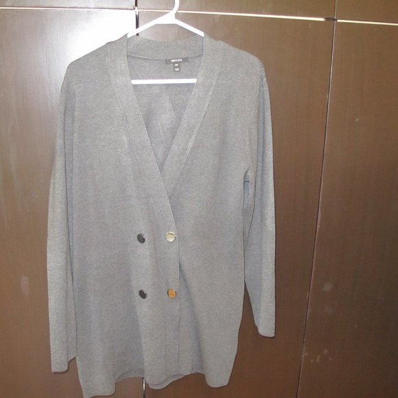 RW&CO. Classic Fit Cardigan - Double Breasted - Smokey Grey Color - Medium - Picture 1 of 4